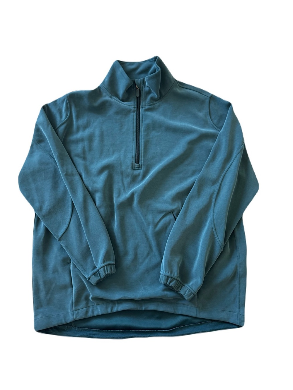 Women's Lululemon Athletica Soft Stream Half Zip Long Sleeve Blue Size Medium